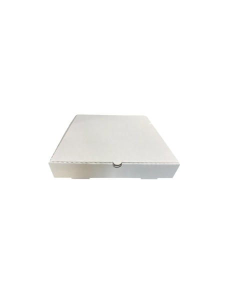 10 inch White Cardboard Biodegradable Corrugated Pizza Boxes Qty 100