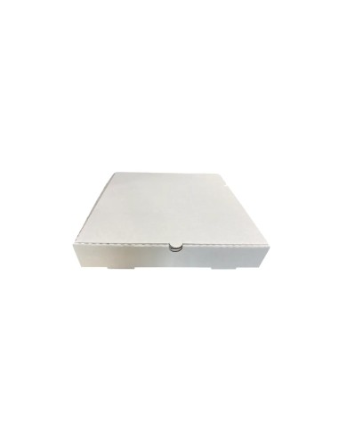 9 inch White Cardboard Biodegradable Corrugated Pizza Boxes Qty 100