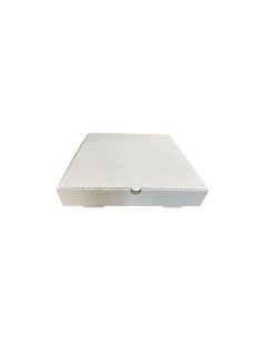 12 inch White Cardboard Biodegradable Corrugated Pizza Boxes Qty 100