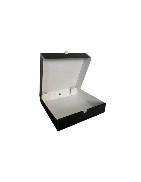 12″ Black Cardboard Biodegradable Corrugated Pizza Boxes Qty 100