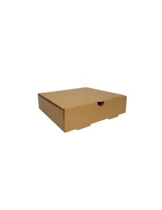 7 inch Brown/Kraft Biodegradable Corrugated Pizza Boxes Qty 100