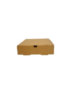 7 inch Brown/Kraft Biodegradable Corrugated Pizza Boxes Qty 100 2