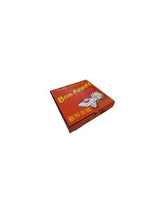 12 inch Red Cardboard Biodegradable Corrugated Bon Appetit Pizza Boxes Qty 100