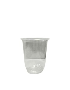 16oz Clear Plastic Recyclable PP Bubble Tea U Cups