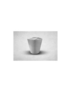 26oz White Cardboard Recyclable Rounded Noodle Boxes Qty 500