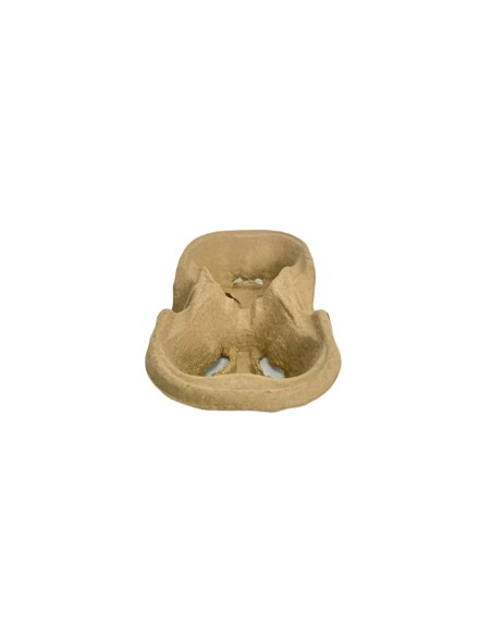 2-Cup Brown Paper Biodegradable Cup Carrier Tray Holders Qty180