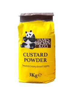 JAMES BROWN CUSTARD POWDER 3KG x 4