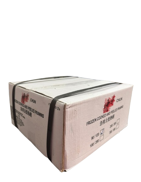 Chun / Sing Kee Cooked and Peeled Shrimp 90/120 (200g x 30)