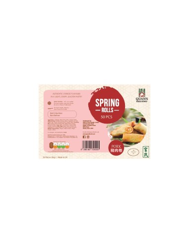 Quan's Crispy Meat Roll - 50pcs x 6