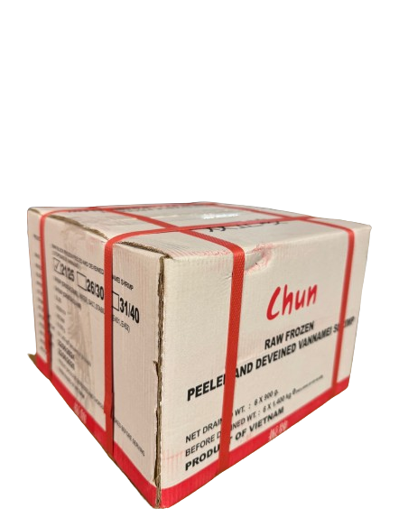 CHUN 21/25 PND VANNAMEI PRAWNS - 900G x 6