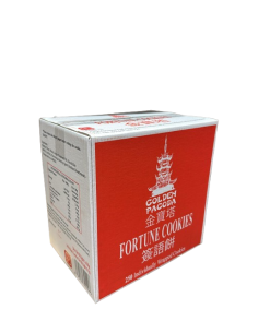 GOLDEN PAGODA FORTUNE COOKIES - 250pcs