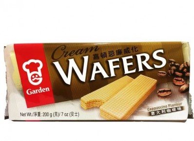 Garden Cream Wafers Cappuccino Flavour 200g