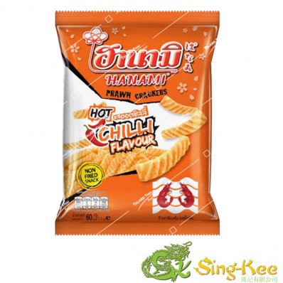 Hanami hot chilli flavour prawn crackers 52g