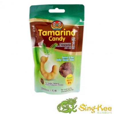 Double Seahorse Tamarind Chewy Candy (Sweet & Sour) 80g