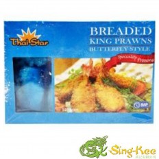Thai Star Breaded King Prawns Butterfly Style 21/25 500g x 12