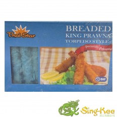 Thai Star Breaded King Prawns Torpedo Style 500g x 12