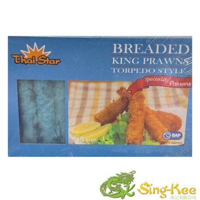 Thai Star Breaded King Prawns Torpedo Style 500g