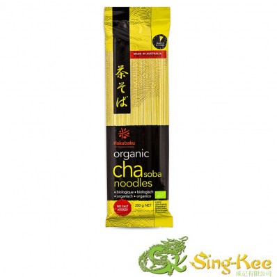 Hakubaku Organic Cha (Green Tea) Soba Noodle 200g